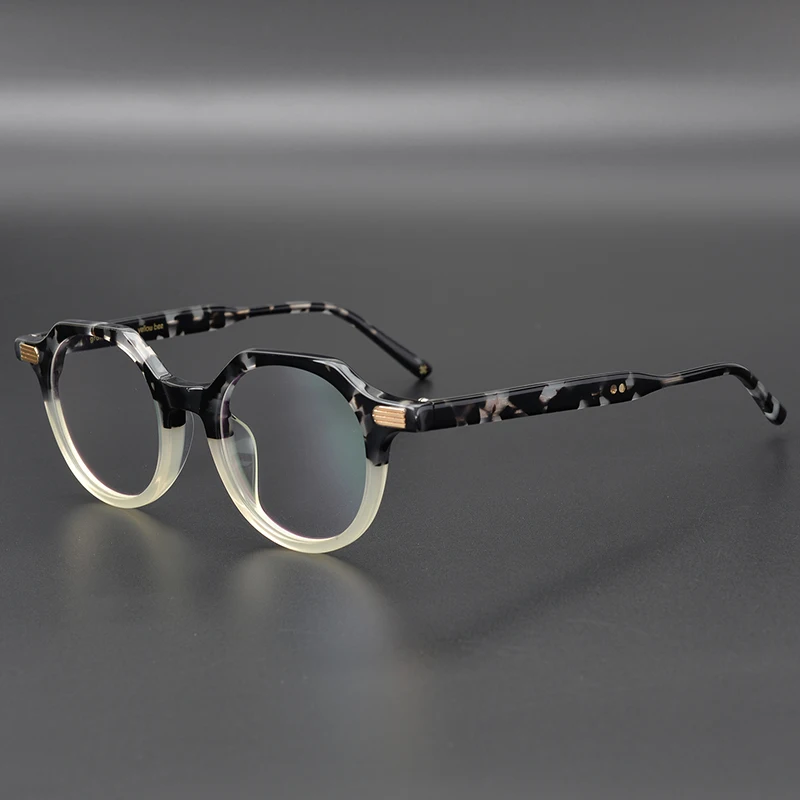 Vintage Kakovosti Acetat očala okvir Rumena čebela klasična okrogla očala ' enske mo {ki original škatli primeru recept brezplačno ladja