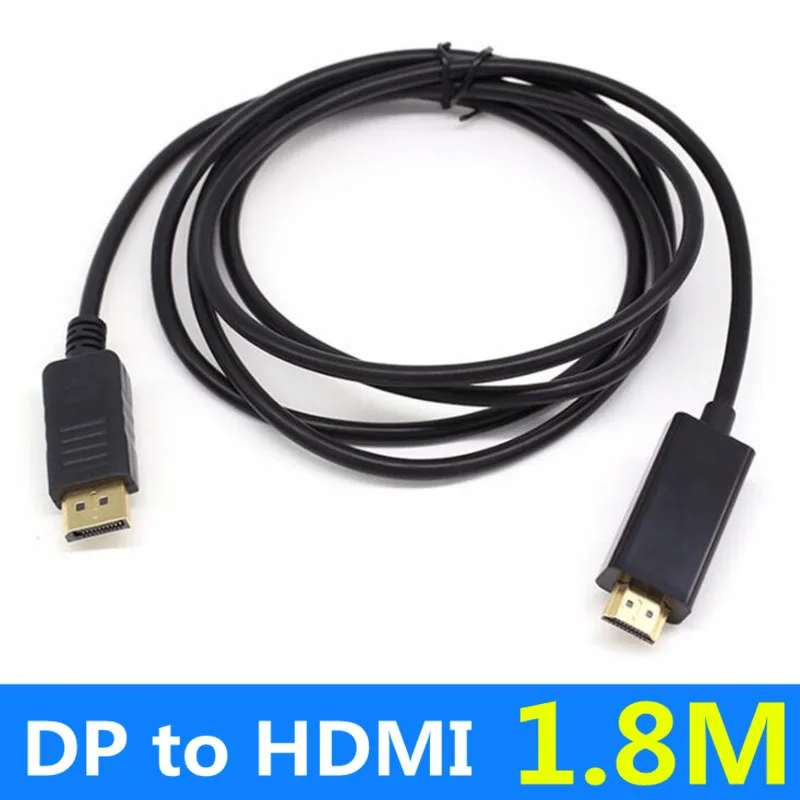 3M 10 M 1,8 M 6 M 1,8 M Displayport Display Port DP za HDMI Moški-Moški Full HD v Visoki Hitrosti 100 kozarcev