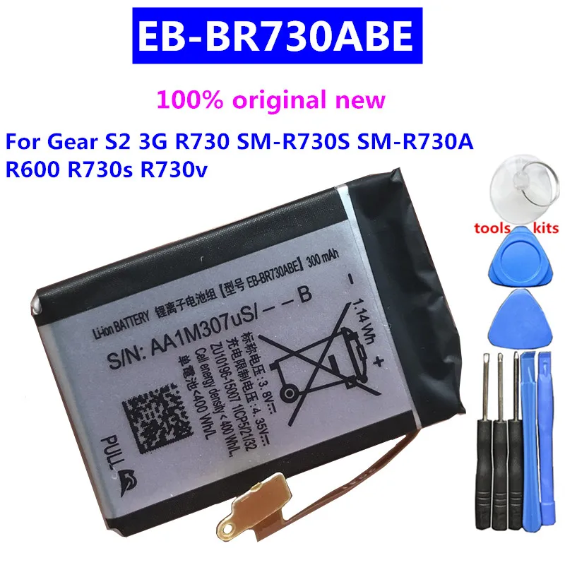 EB-BR730ABE 300mAh Novo Originalno Baterijo Za Samsung Prestavi Šport S2 3G R730 SM-R730A R730V SM-R600 SM-R730S SM-R730T SM-R735T