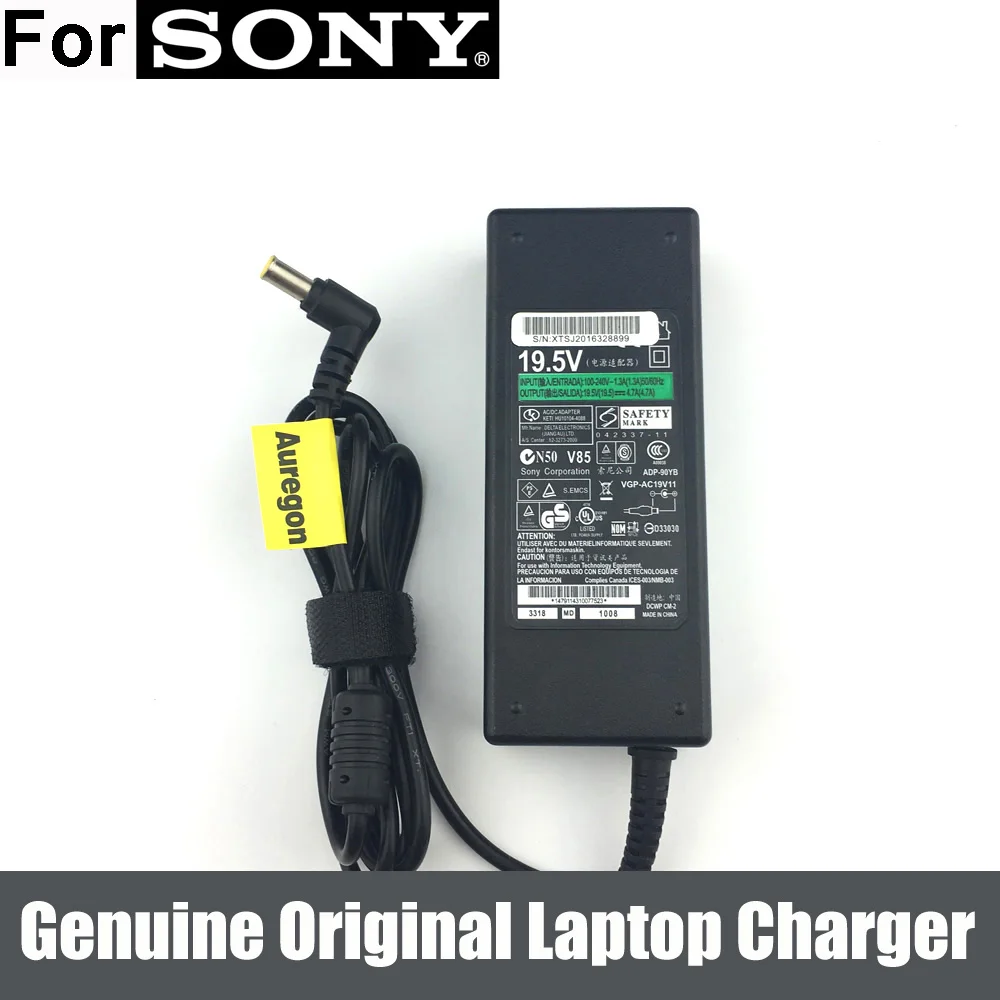 Novi Originalni 19.5 Proti 4.7 90W AC Adapter za Polnilnik Moč za Sony Vaio PCG-7121M PCG-7131M PCG-7141M PCG-748