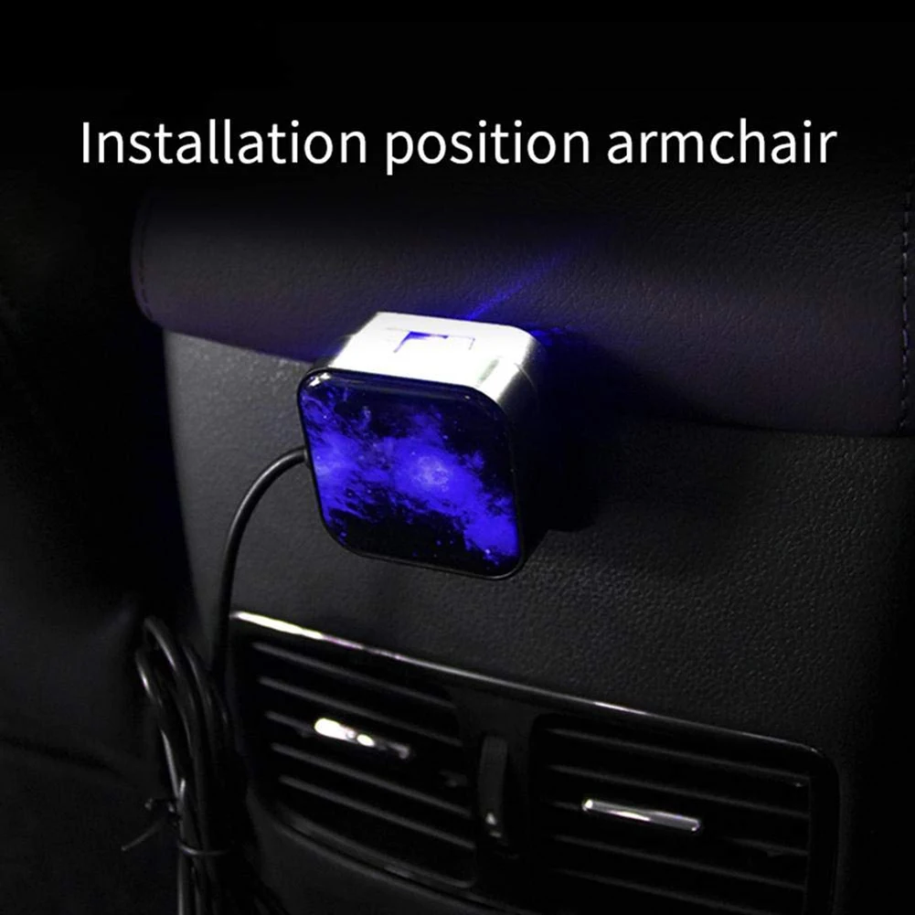 Avto Auto Streho, USB Notranjosti LED Dekorativna Ambiented Projektor Zvezdnato Star Svetlobo Visoke svetlosti LED avto ambianced svetlobe