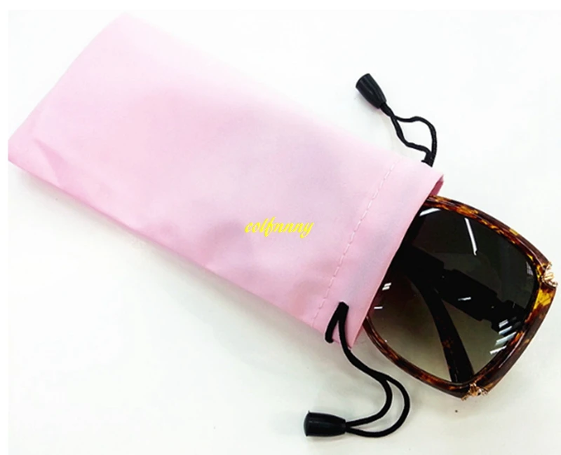 20pcs/lot 18*9 cm Trajne Dustproof sončna očala torbica mehka očala vrečko očala primeru Vrvico vrečko darilo Za stranko poroko