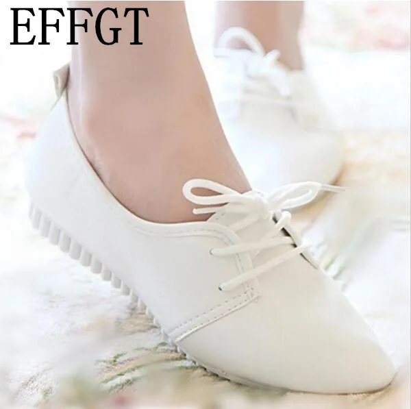 EFFGT 2019 nov modni visoke kakovosti vintage ženske športni copati ženske priložnostne čevlji konicami prstov stanovanj čevlji brezplačna dostava