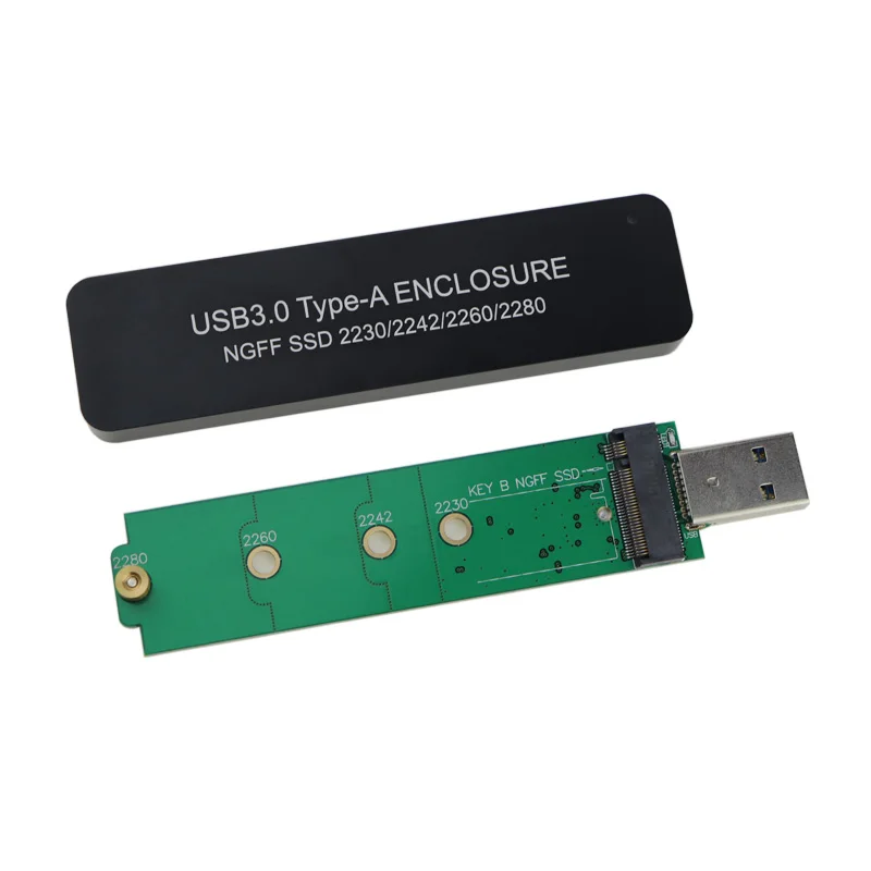 M. 2 SSD Bralec NGFF za USB 3.0 Zunanji SSD Ohišje Ohišje SATA Temelji Tipko B Pogon ssd Adapter Za 2280 2260 2242 2230