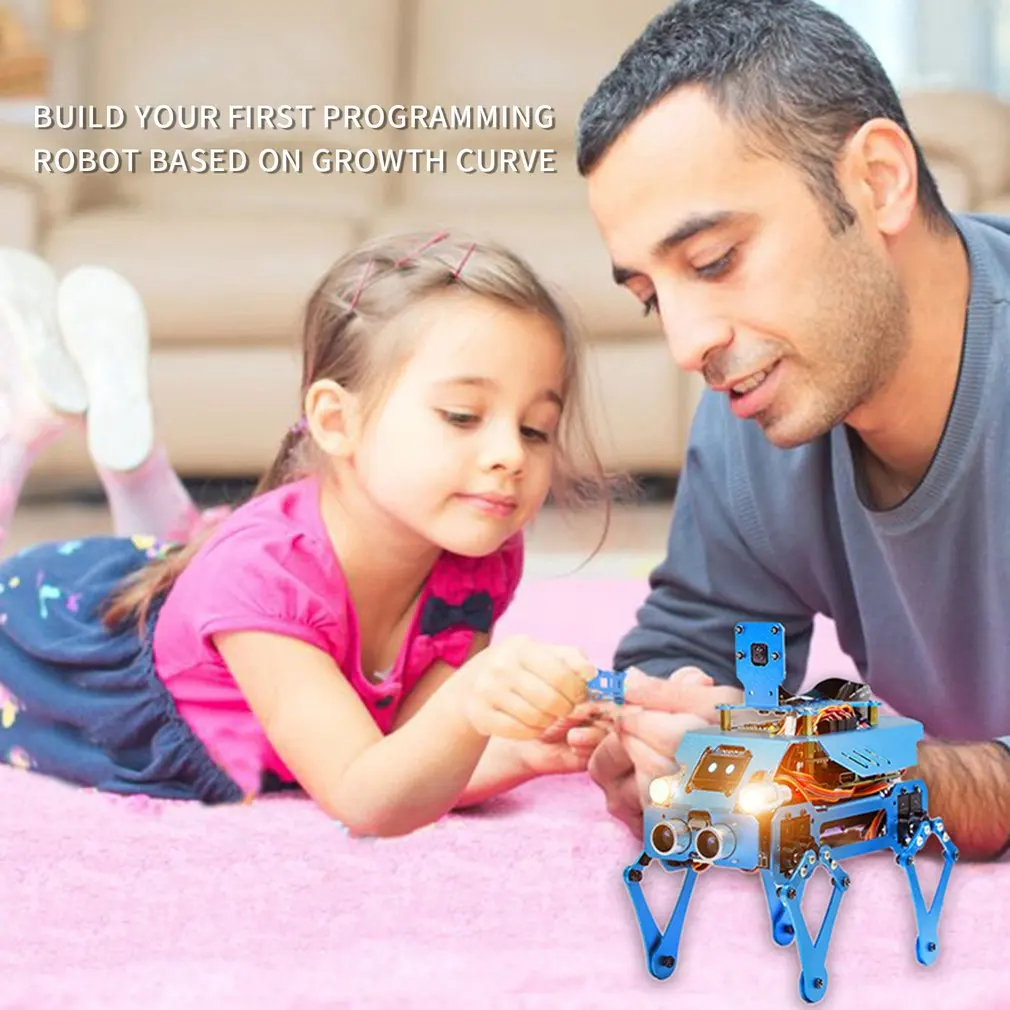 Naravoslovnega Izobraževanja, Programiranje Spojka Robot Tri V Enem Stabilno Trpežne Aluminijaste Zlitine Robot Pes Otroke, Izobraževanje Otrok je Darila