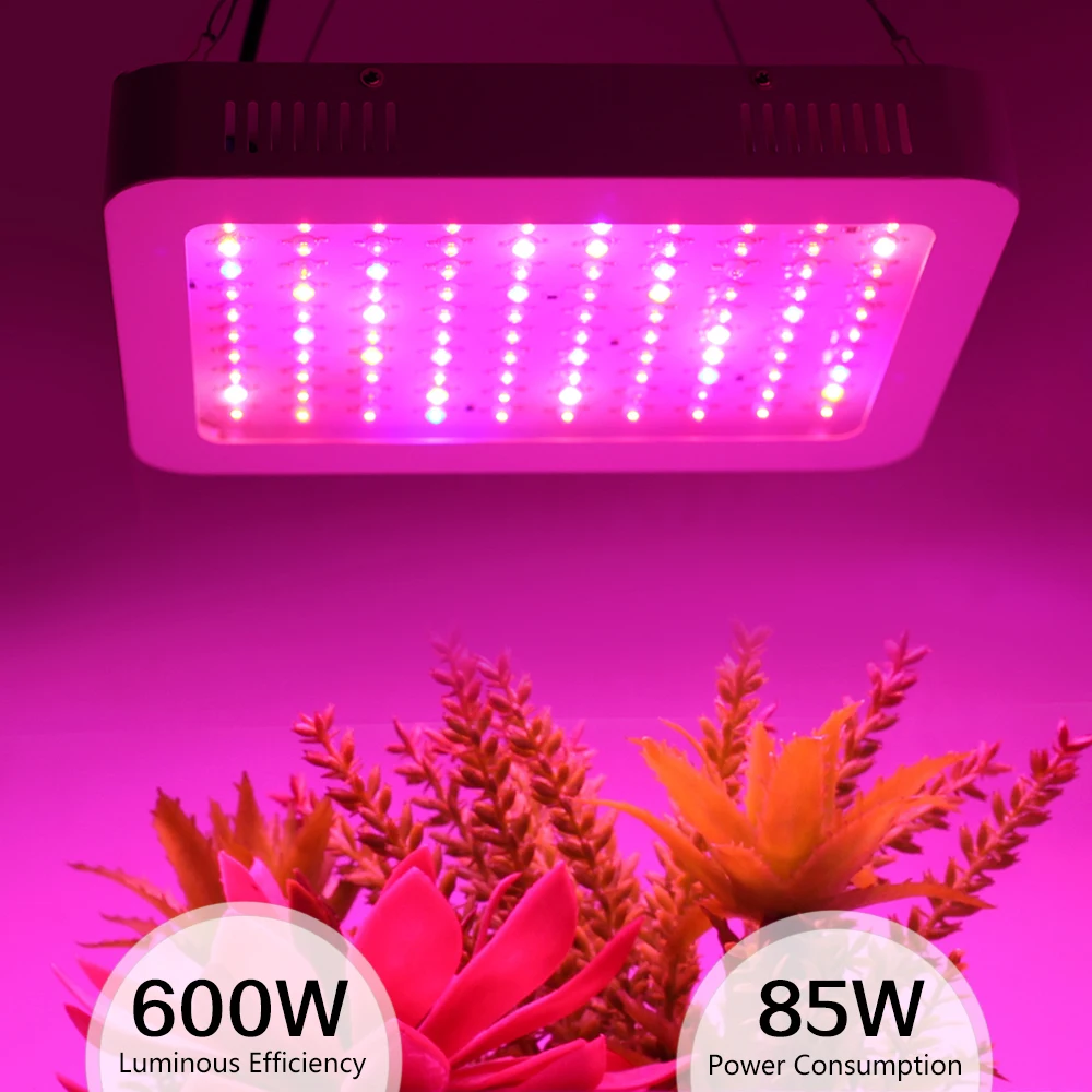 LED Grow Light 300W 600W Celoten Spekter sončne Svetlobe Rast Rastlin, Svetilke Za Notranjo Rastlinskih Cvet Sadika Šotor Fitolampy
