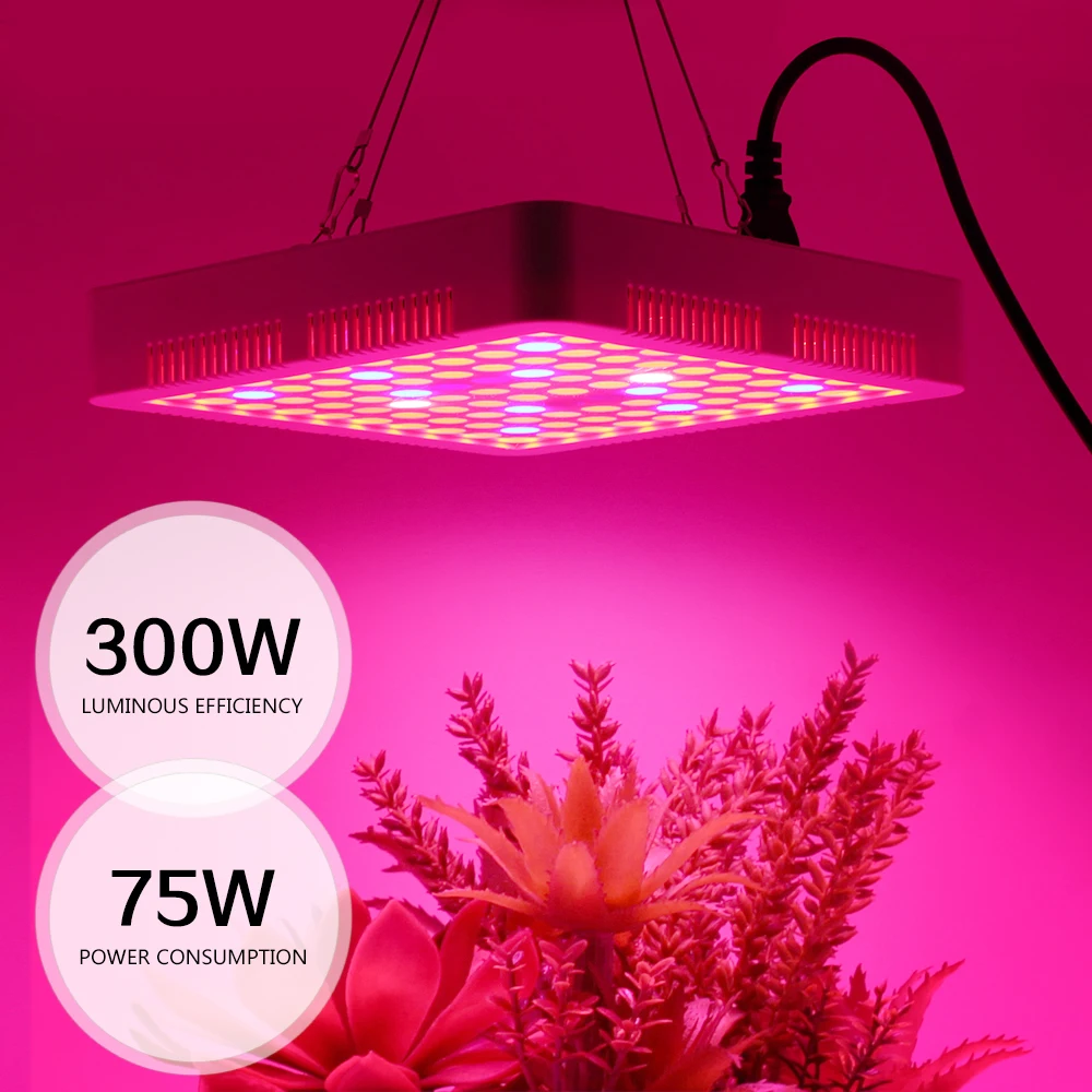 LED Grow Light 300W 600W Celoten Spekter sončne Svetlobe Rast Rastlin, Svetilke Za Notranjo Rastlinskih Cvet Sadika Šotor Fitolampy