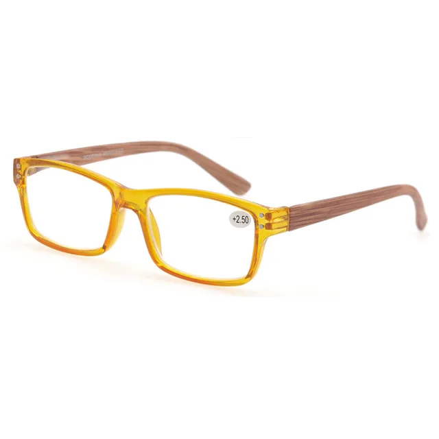Moških Branje Očala Ženske Videz Lesa Okvir Presbyopic Prozornega Stekla Kvadratne, Pravokotne Očala 2020 Dioptrije Z Torbica