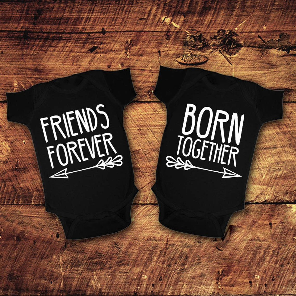 Rojen Skupaj Prijatelji Večno Obleka, Rojen Skupaj Najboljši Prijatelji Večno Dvojčka Bodysuit Twin Newborn Baby Tuš Darilo