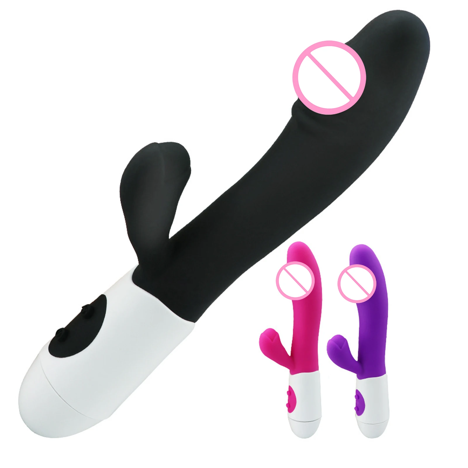 Ženske G Spot Stimulator Dildo, Vibrator Vagine, Klitoris Analni Massager Sex Igrače Vibrator Sex Igrača nestrupeno Silikonski ABS z vibriranjem