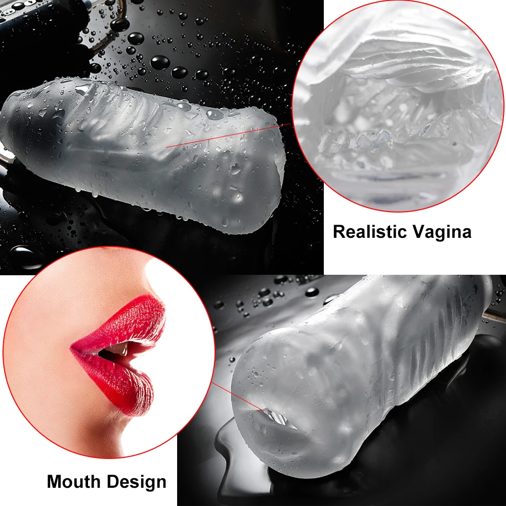 Električni Moški Masturbator Pokal za Moške Sesanju Vibrator Penis Stimulacije Realistična Vagina Muco Blowjob Ustni Odraslih Spola Igrače, Orodje