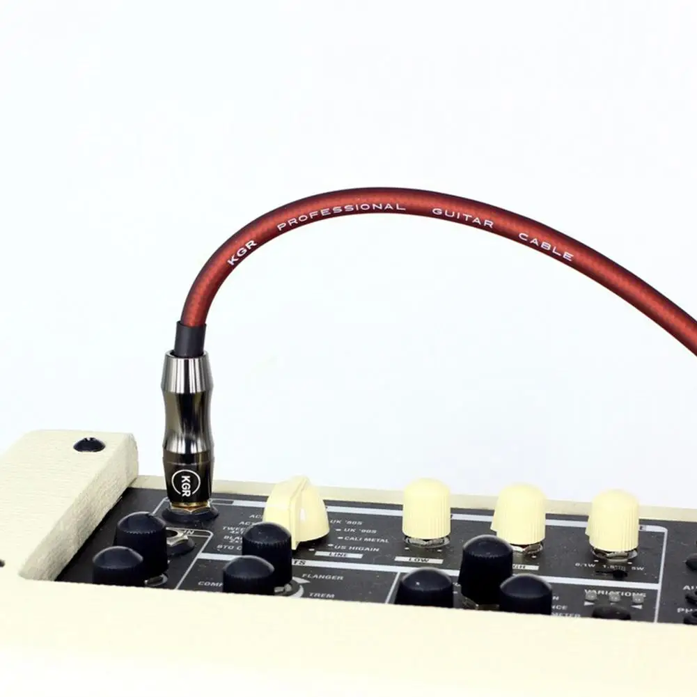 Električno Kitaro, Bas Avdio Kabel Skladu Priključek Ravne Na Desni Kotni Vtič Instrument za Zmanjševanje Hrupa Ščit Kitara Žice 20AWG