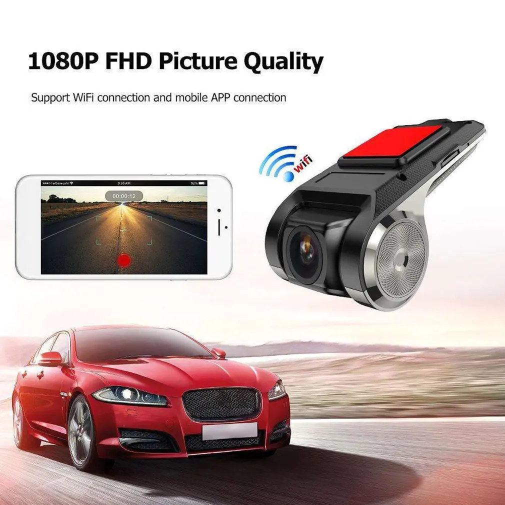 1080P 150 stopinj Dash Cam Avto DVR Kamera Snemalnik WiFi ADAS G-senzor Video Auto Diktafon Dash Fotoaparat