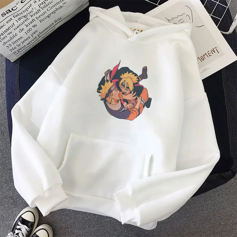 Nove Priložnostne Letnik Naruto Tiskanja Puloverji Ženske Sweetshirts Hoodies Prevelik Kenguru Pocket Sweatshirts Hooded Harajuku Pomlad