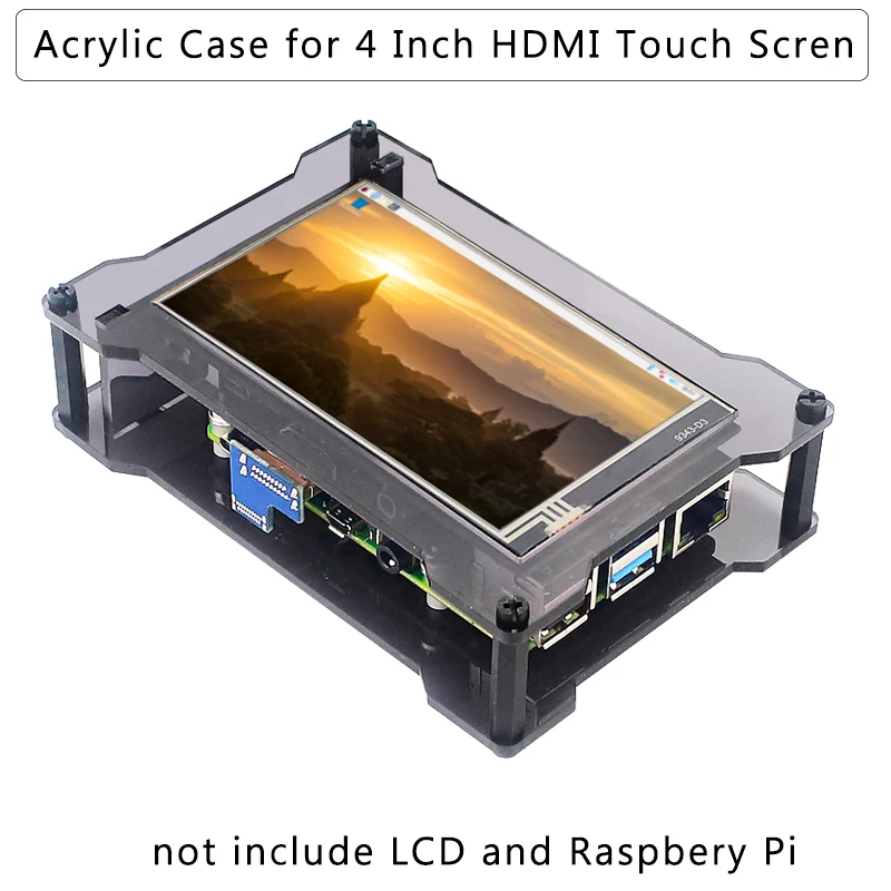 Akril Primeru za Raspberry Pi 4 Palčni LCD-HDMI na Zaslonu na Dotik Samo za Naše Trgovine Zaslon