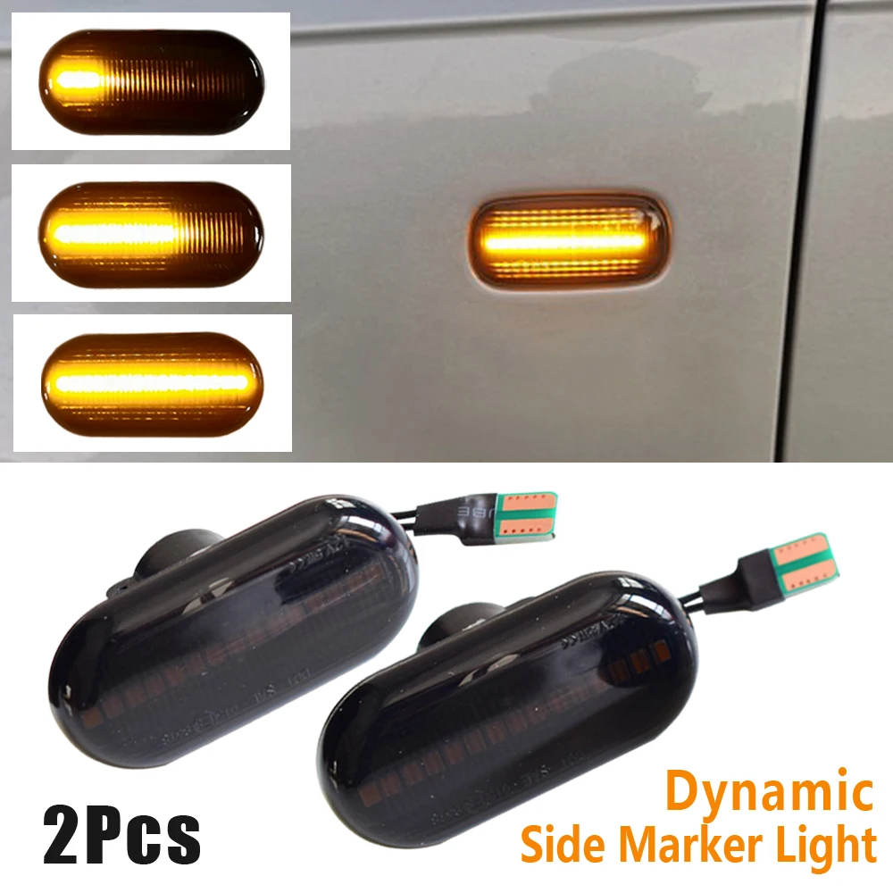LED Dinamični Vključite Opozorilne Luči Strani Marker Lučka Repetitor, Opozorilne Luči Za Renault Clio1 2 Espace Kangoo Laguna Master Megane