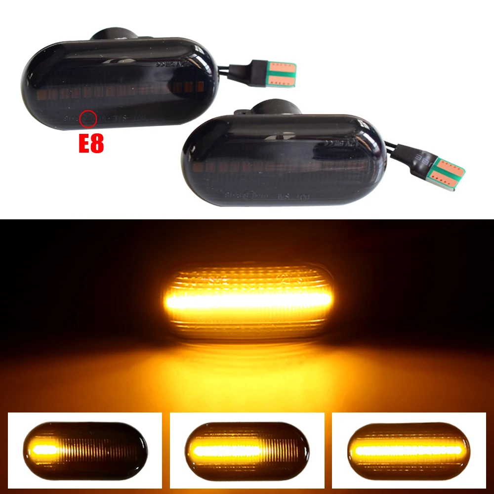 LED Dinamični Vključite Opozorilne Luči Strani Marker Lučka Repetitor, Opozorilne Luči Za Renault Clio1 2 Espace Kangoo Laguna Master Megane