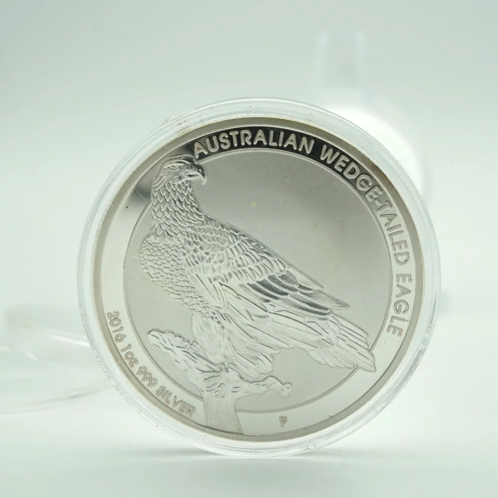 2016 Avstralski klin-repo orel silver Plated Kovanec za 1 Oz 1 Dolar Avstralija Kovancev visoke kakovosti, trgovina s Spominki, darila