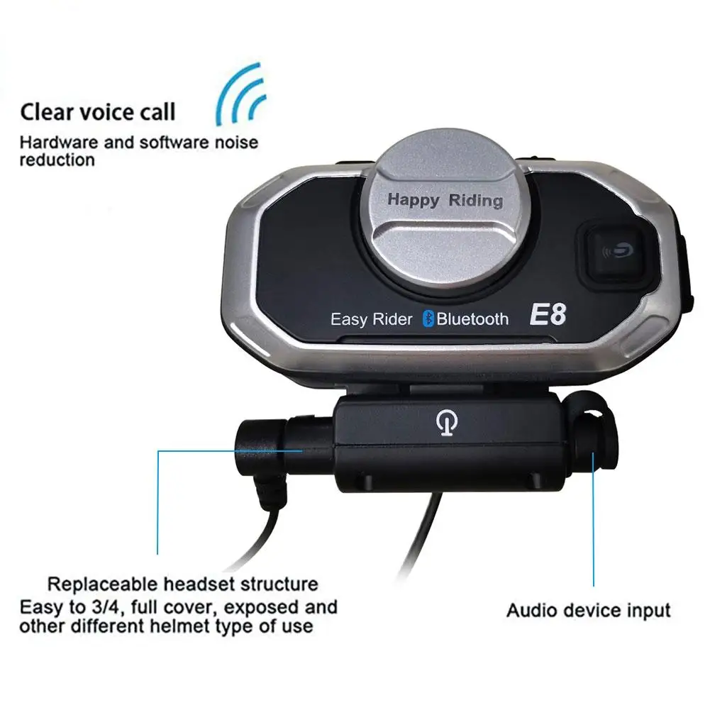Motoristična Čelada Bluetooth Slušalke V5.0 Udobno motorno kolo, motorno kolo Športne Slušalke z Avdio Ojacevalnikom Deli za motorno kolo
