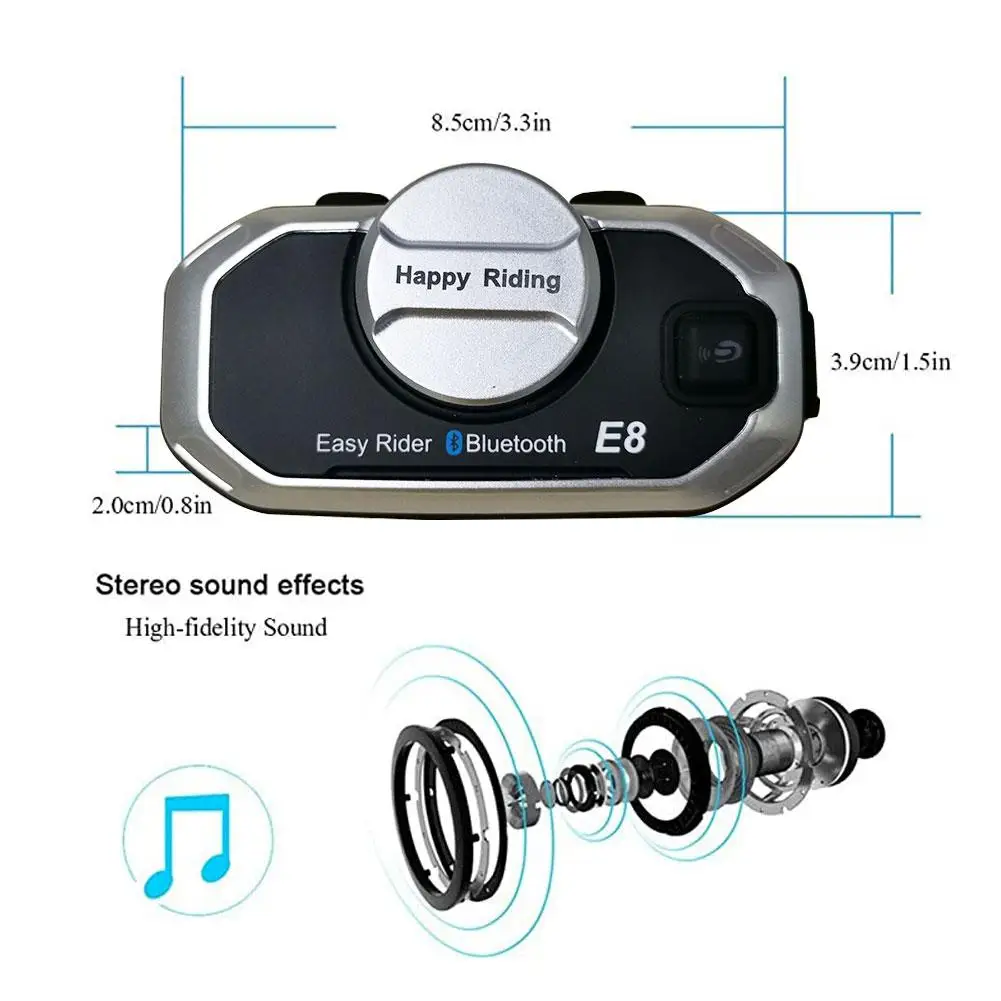 Motoristična Čelada Bluetooth Slušalke V5.0 Udobno motorno kolo, motorno kolo Športne Slušalke z Avdio Ojacevalnikom Deli za motorno kolo
