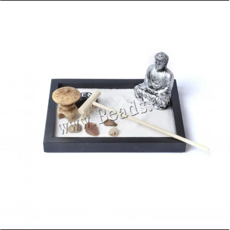 Duhovno Zen Vrt Pesek Pladenj Kit Kip Bude Zen Vrt Pesek Meditacija Mirno Sprostite Dekor Nastavite Buda Figur&Miniature