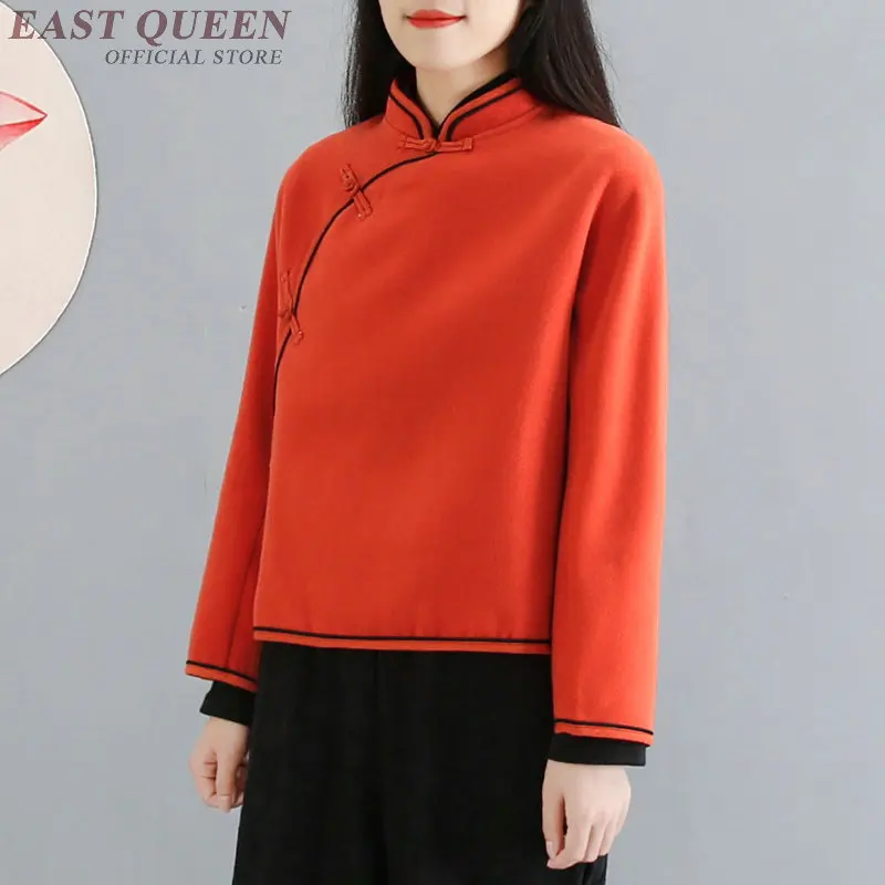 Tradicionalna kitajska bluzo majica vrhovi za ženske mandarin ovratnik orientalski perilo majica bluzo ženski cheongsam vrh AA4158