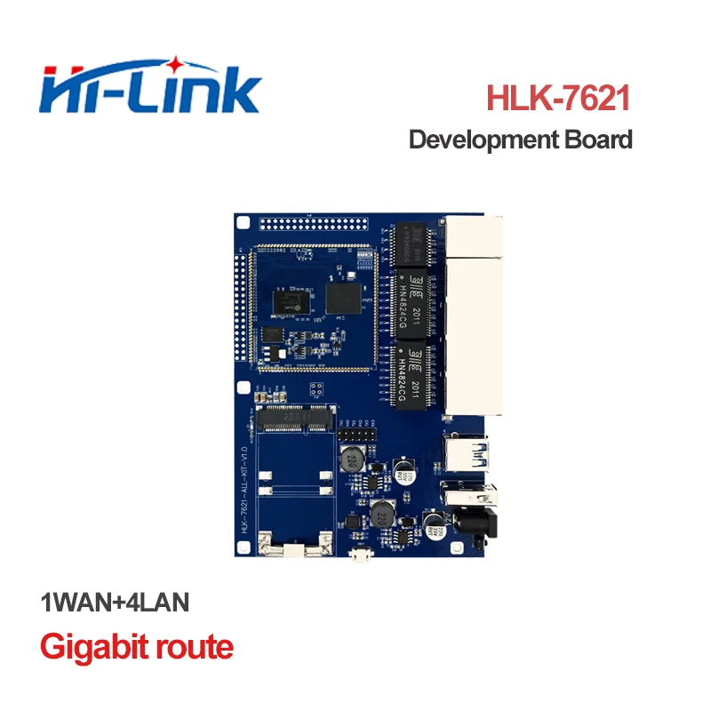 Brezplačno Ladje HLK-7621 z MT7621A čipov Gigabit Ethernet Usmerjevalnik modul Test Kit/Razvojni odbor, vključno z MT7612E