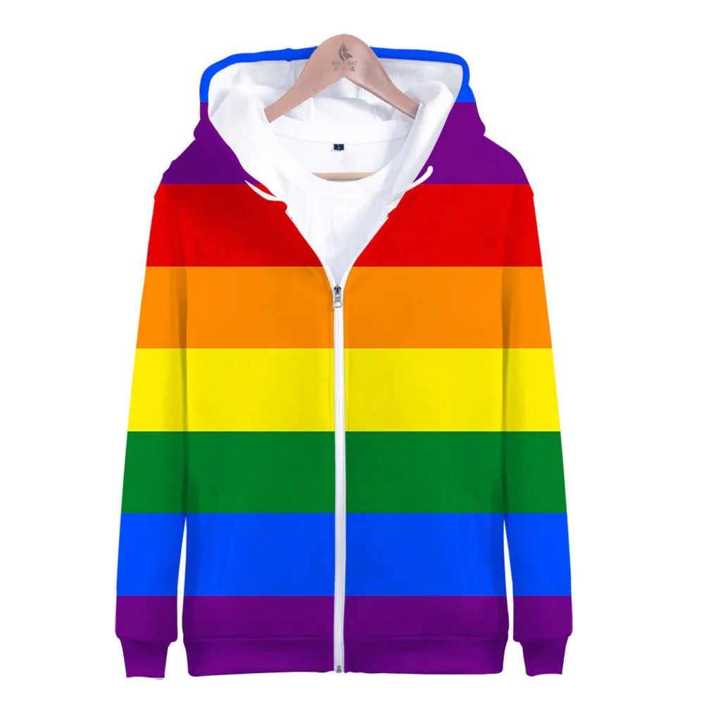 Moda Ponos LGBT Oblačila Gay Ljubezni, Lezbijke, Mavrica Zastavo Design hoodies majica Ženske/Moške, Visoke Kakovosti Ulične Hoodie