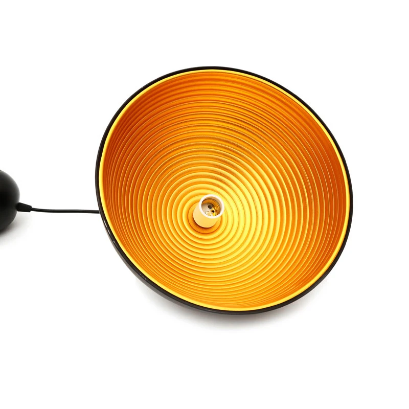 Nordijska Črno/Bel Obesek Lahkega Aluminija Lampshade Razsvetljavo Vzmetenje Svetilka E27 110V 220V za dekor Visi luç