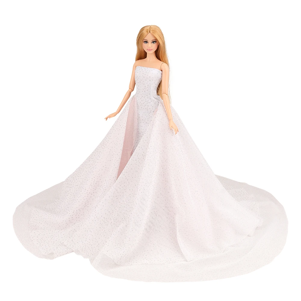 Moda Ročno Otroci Igrače Mini Poroko Večerjo Stranka Obleko Lutka Obleko Obleko Pribor Za Barbie DIY Igrače Božično darilo