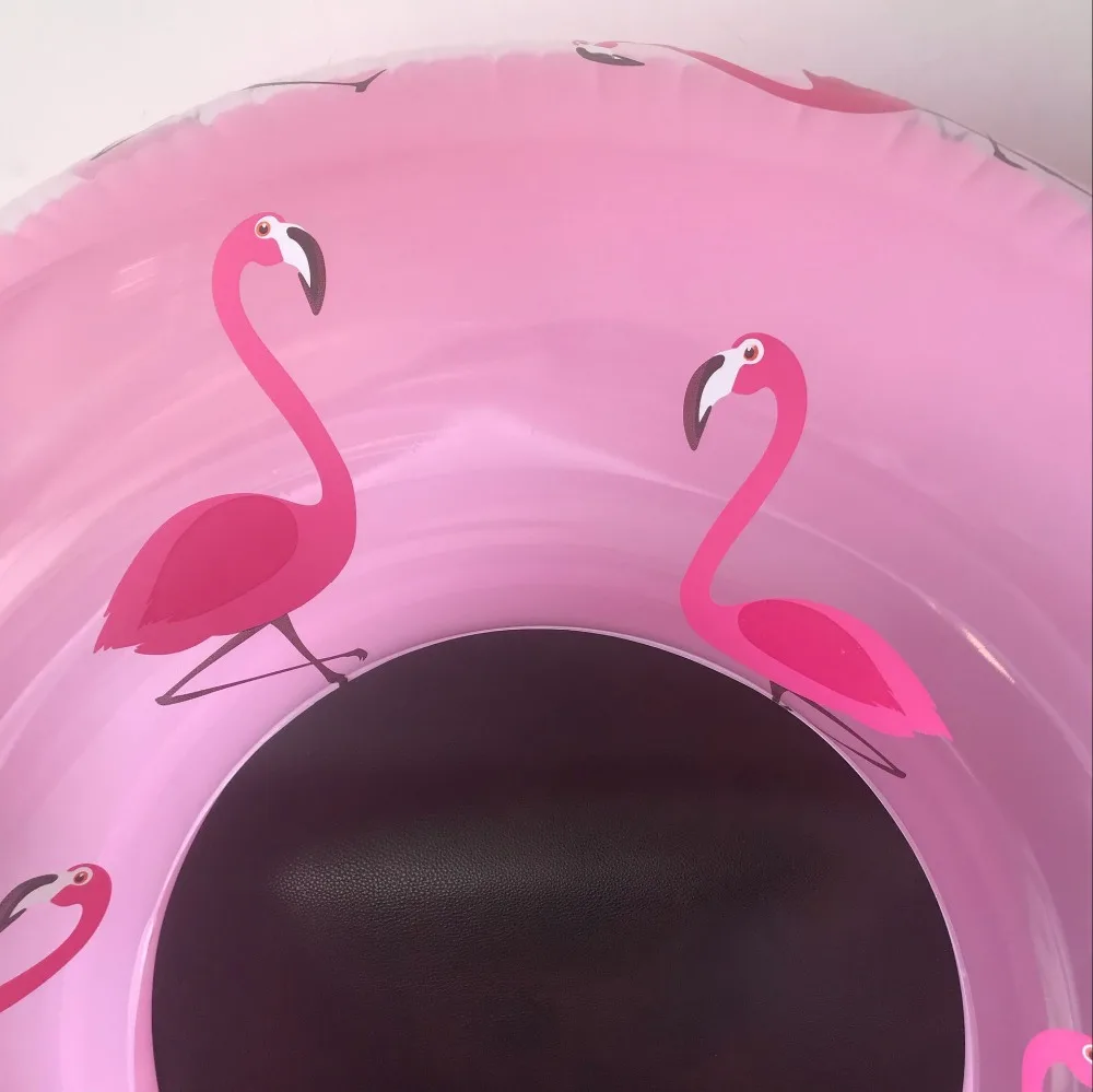120 cm Gaint Napihljivi Flamingo Plavalni Obroči Pregleden Kristalno Plavati Plaži Plavajo Krog Obroč Bazenu Plava Bazen Igrače