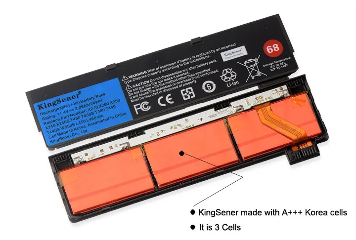 KingSener Laptop Baterija za Lenovo ThinkPad X240 T440S T440 X250 T450S X260 S440 S540 45N1130 45N1131 45N1126 45N1127 3CELL