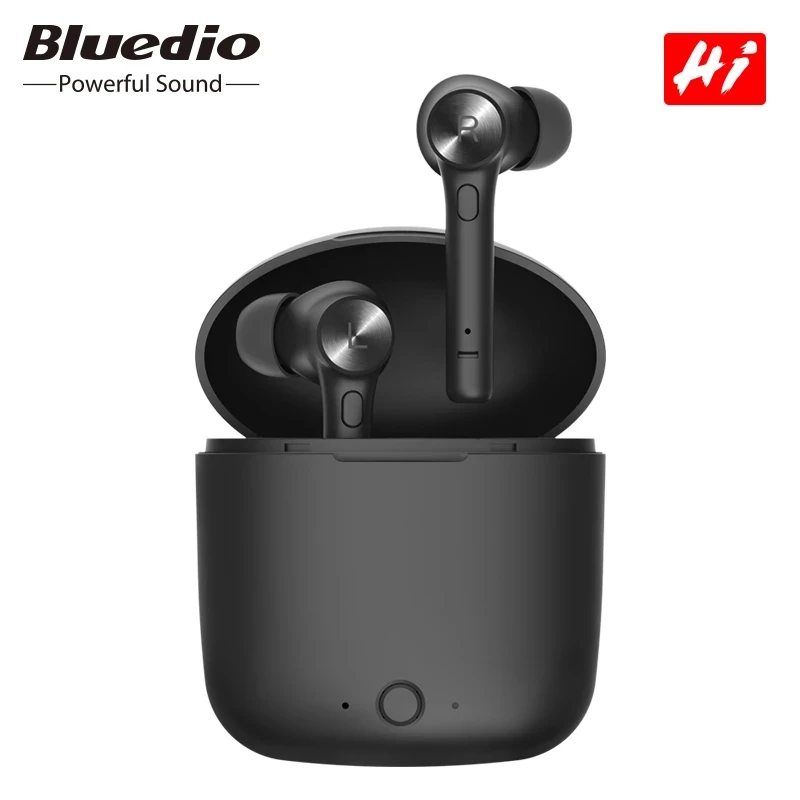 Bluedio Hi brezžični tws čepkov bluetooth slušalke stereo šport čepkov brezžične slušalke s polnjenjem polje vgrajen mikrofon