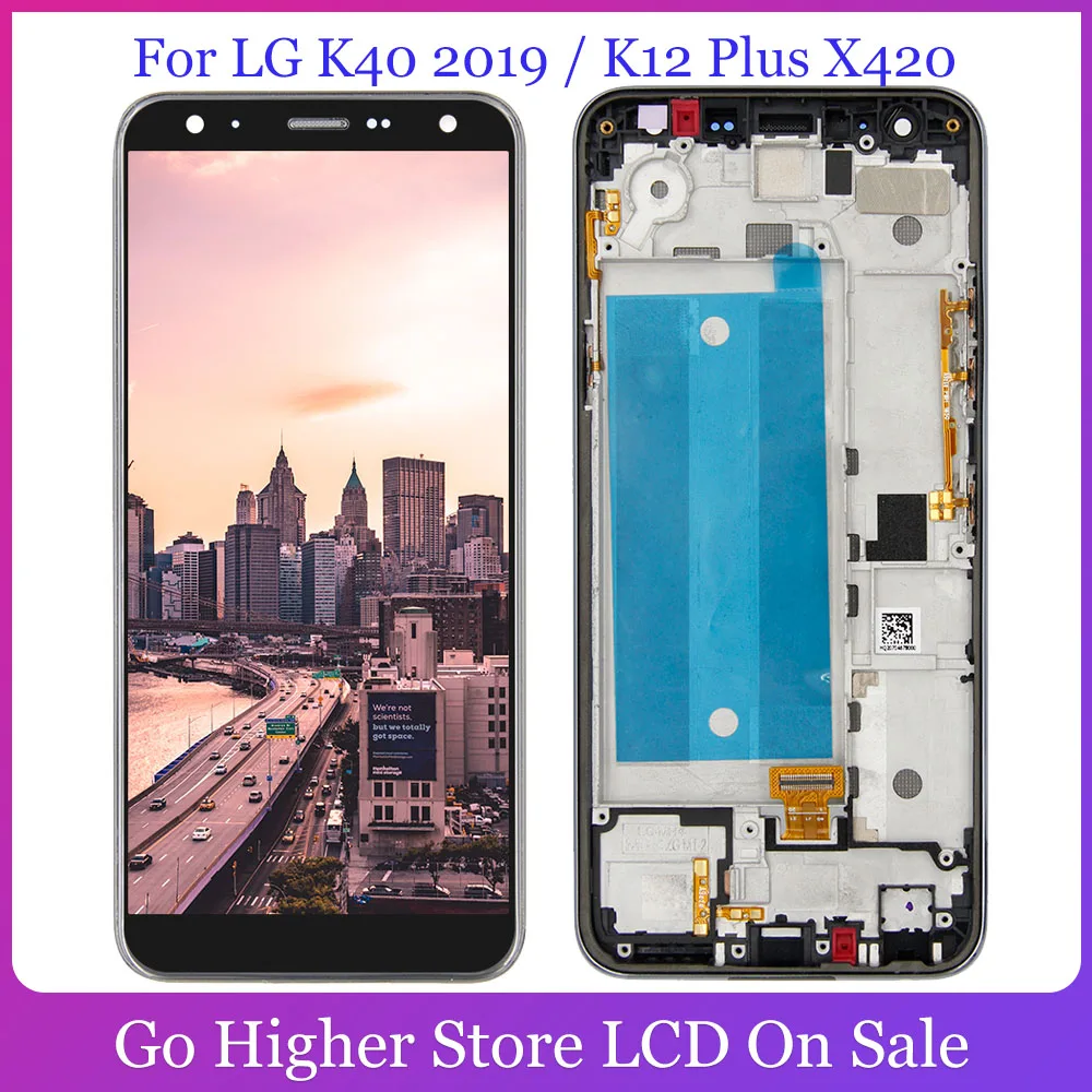 Za LG K40 Lcd K12+ K12 Plus / X4 2019 X420EM X420BMW X420EMW X420HM X420 X420N Lcd LCD, Zaslon na Dotik, Računalnike Skupščine
