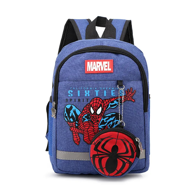 Disney Nova otroška šolska torba vrtec moški otroška risanka spiderman rdeče 95 avto majhen razred srednji šoli fant nahrbtnik