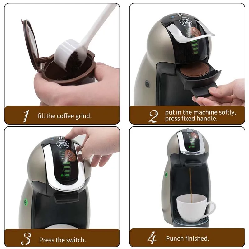 Nestle Dolce Gusto Aparat za filter se lahko ponovno polnijo kapsula filter skodelice za enkratno uporabo kavo vrečko Barista orodij Espresso orodje Združljiv