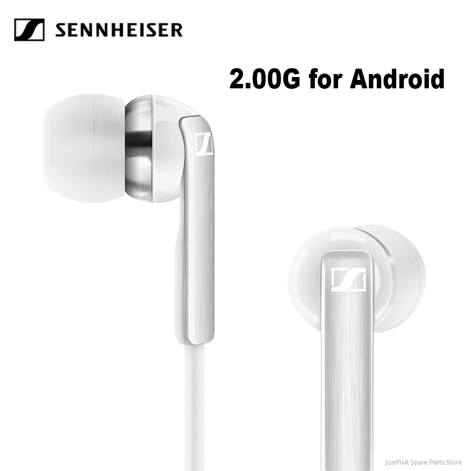 Sennheiser CX 2.00 G 3,5 mm Žične Slušalke Stereo Slušalke Globok Bas Šport Slušalke z Mikrofonom za Samsung/Xiaomi Android Napravo