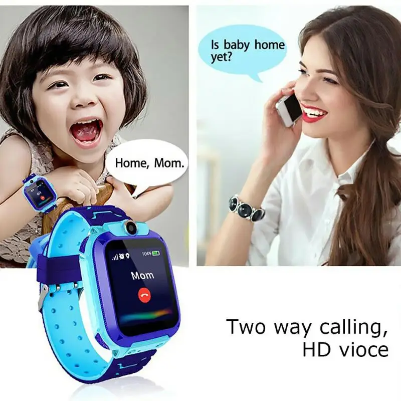Otrok Položaja Pametno Gledati V12 Smartwatch Za Otroke Študentskih Anti Izgubil Pametno Gledati Glasovni Klic Za Android IOS Telefonov