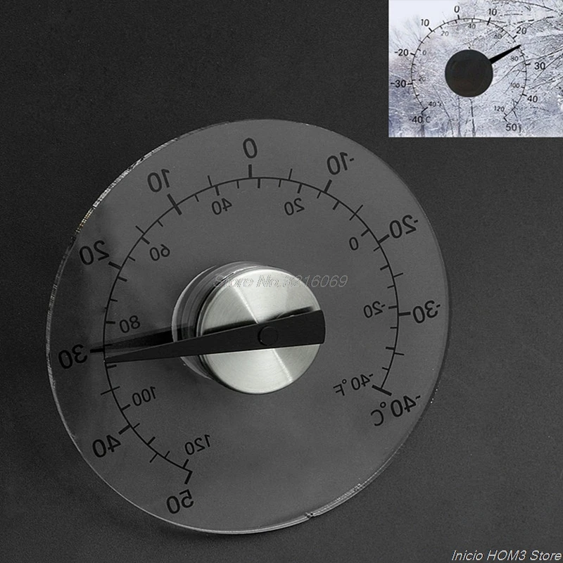 Krožna Pregleden Zunanji Okenski Termometer, Temperaturo Vremenske Postaje Orodje