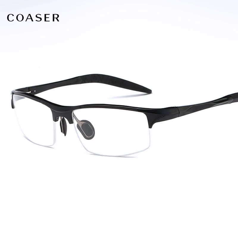 COASER Super Sport Kvadratni Okvir Očal Moških TR90 Lažji Izposoja Recept Optična Očala Delujejo Očala Moški Očala