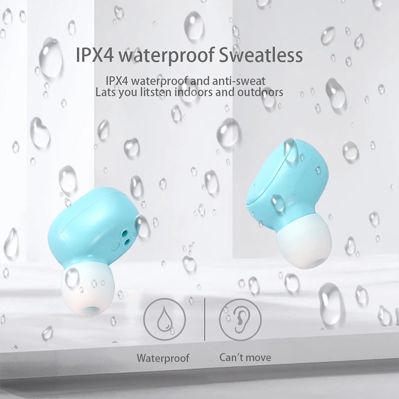XVIDA A6S PRO TWS IPX4 vodotesno Brezžično Športne slušalke Mini-Uho Macaron Bluetooth 5.0 Slušalke za vse pametni telefon
