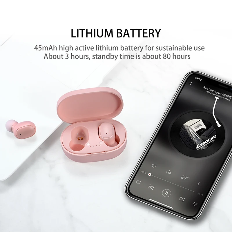 XVIDA A6S PRO TWS IPX4 vodotesno Brezžično Športne slušalke Mini-Uho Macaron Bluetooth 5.0 Slušalke za vse pametni telefon