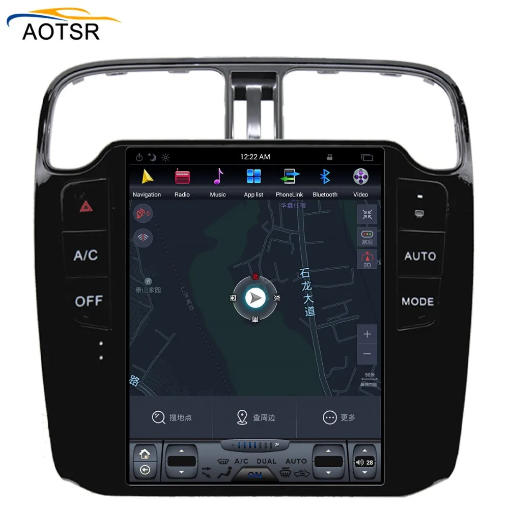 Tesla Slog VELIK Zaslon Android 7.1 avto gps navigacija vodja enote Za Volkswagen/VW Polo 2012+ avto radio stereo prost zemljevid BT št dvd