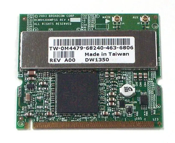 Brezžični vmesnik za Kartico za BroadCom Dell BCM94306MPSG BCM4306 DW1350 J0846 M4479 Mini Pci WLAN Kartico Wifi