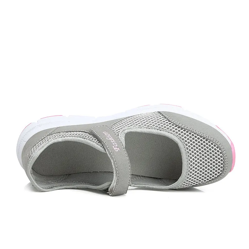 Zapatillas de deporte de moda par mujer zapatos casuales de malla 2019 zapatos de verano transpirables zapatillas señora de