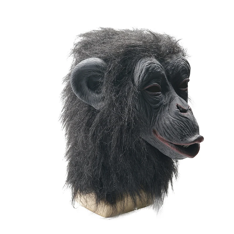 Snailify Šimpanz Masko Za Moške Gorilla Latex Masko Halloween Kostum Črna Opica Maske, Karneval Stranka Copslay