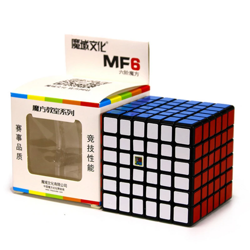 Moyu MofangJiaoshi MF6 Kocka Hitrost 6Layers Stickerless 68mm Uganke Kocke Za Otroke cubo Prvenstvo 6x6 Učenje EducationToy