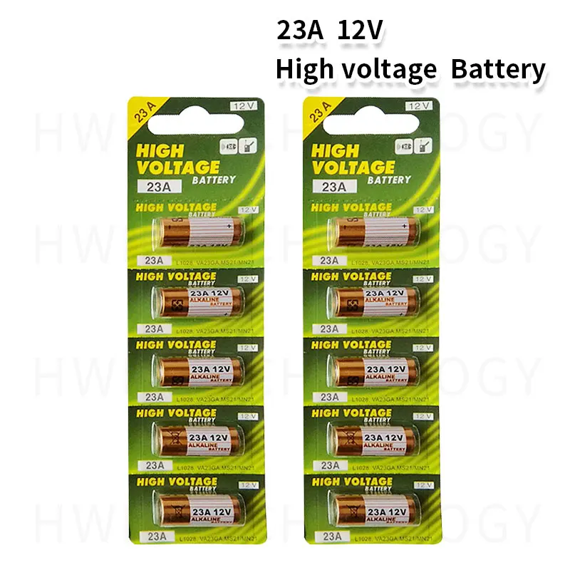 100 kozarcev/Veliko 23A 12V Ultra Alkalna Baterija Visoke Napetosti Baterije A23 V23GA MN21 Za Kalkulatorji /Keyfob Upravljalniki /Alarmi