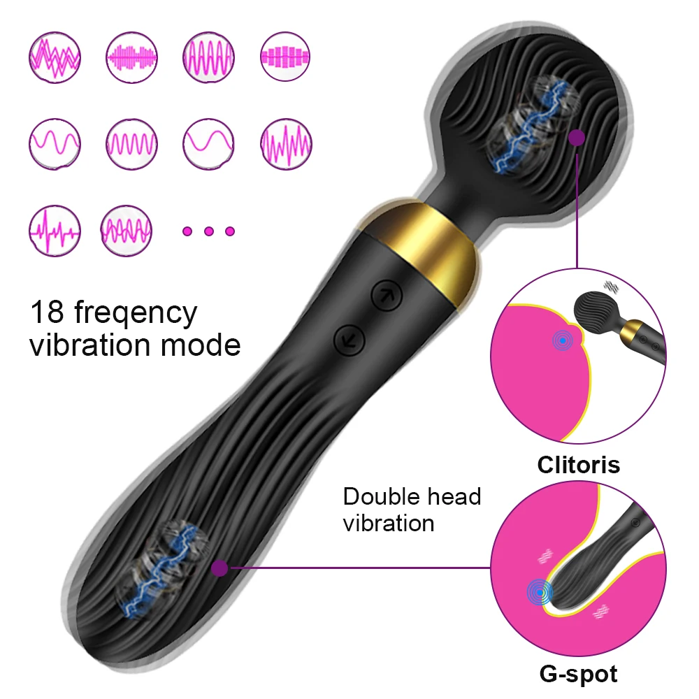 18 Hitrosti Močan Vibrator, Vibrator AV Čarobno Palico, G-Spot Massager Sex Igrače Za Ženske Pari Klitoris Spodbujanje Blago za Odrasle