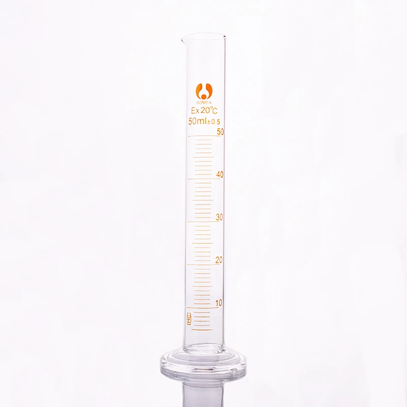 2pcs Visoko borosilicate stekla merilni valj,Prostornine 50 ml,Progresivno Steklo Laboratorij Valj